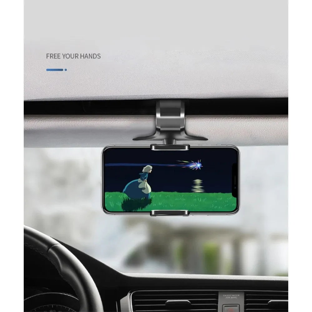 3 in 1 Car GPS Smartphone Holder: Dashboard / Visor Clamp   AC Grid Clip for Sharp R1S - Black