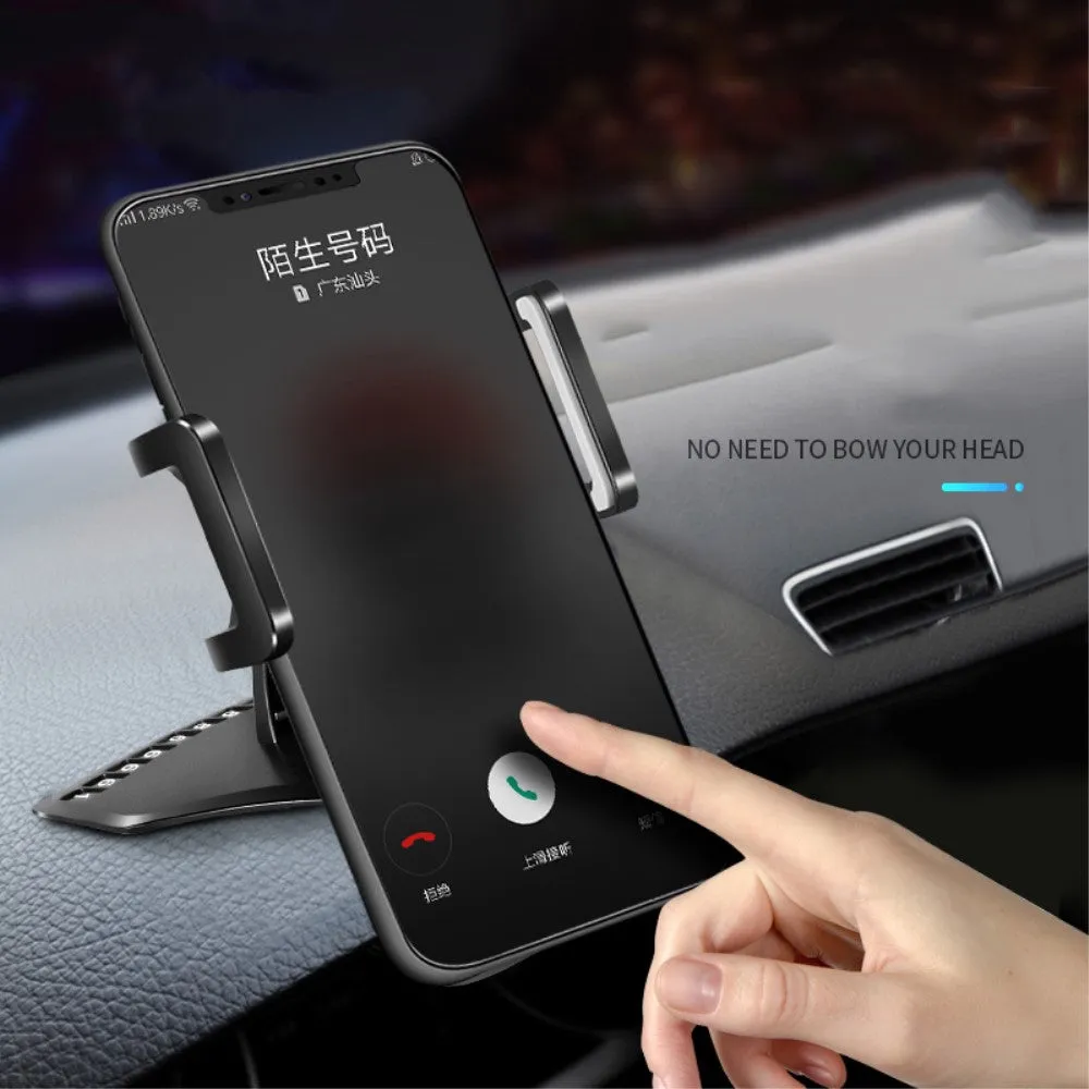 3 in 1 Car GPS Smartphone Holder: Dashboard / Visor Clamp   AC Grid Clip for Sharp R1S - Black