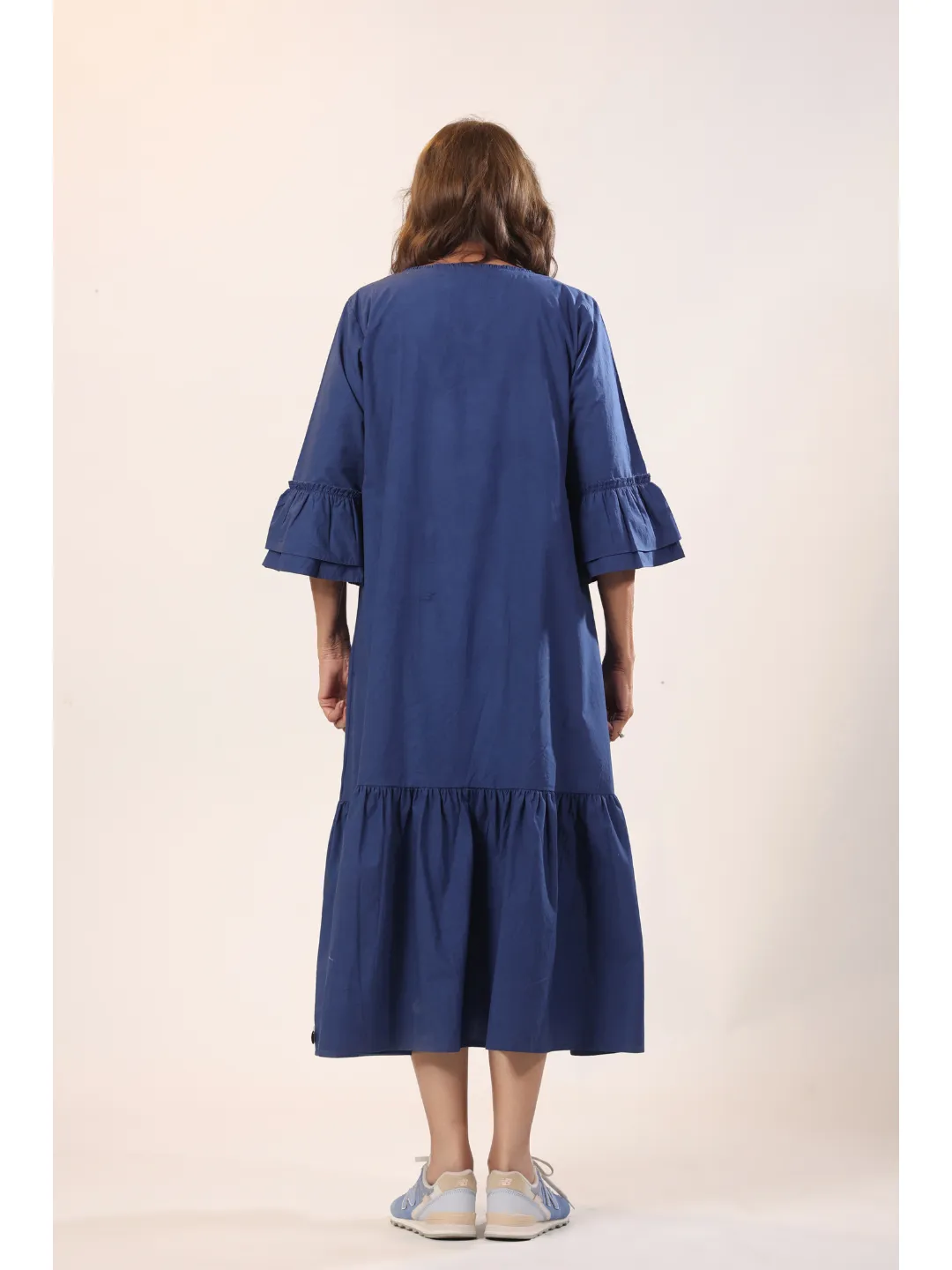 Bluebell Cotton Poplin Bloomy Long Dress