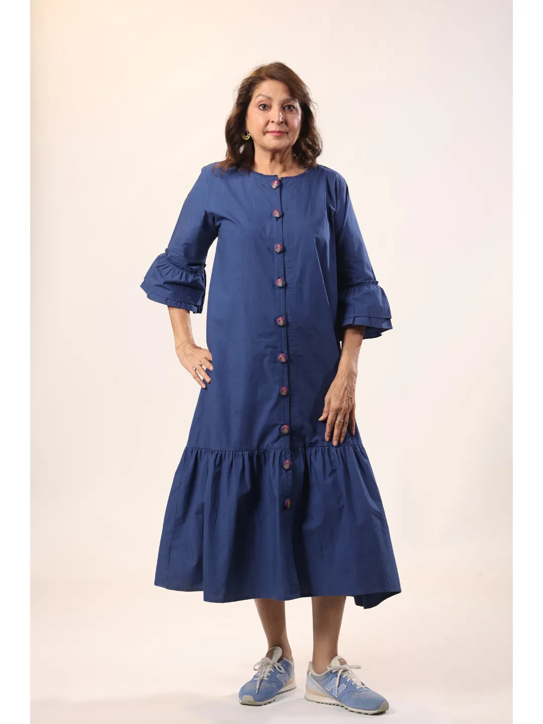 Bluebell Cotton Poplin Bloomy Long Dress