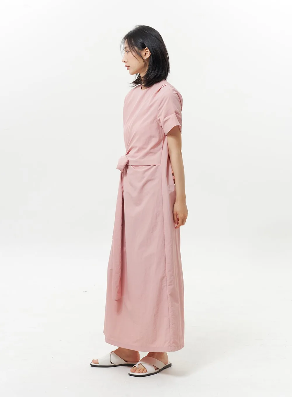 Bow Wrapped Maxi Dress OY326