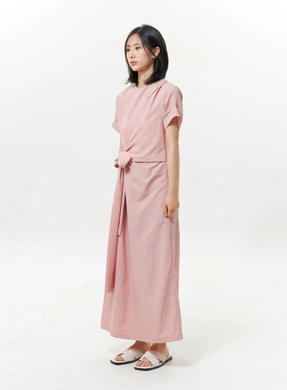 Bow Wrapped Maxi Dress OY326