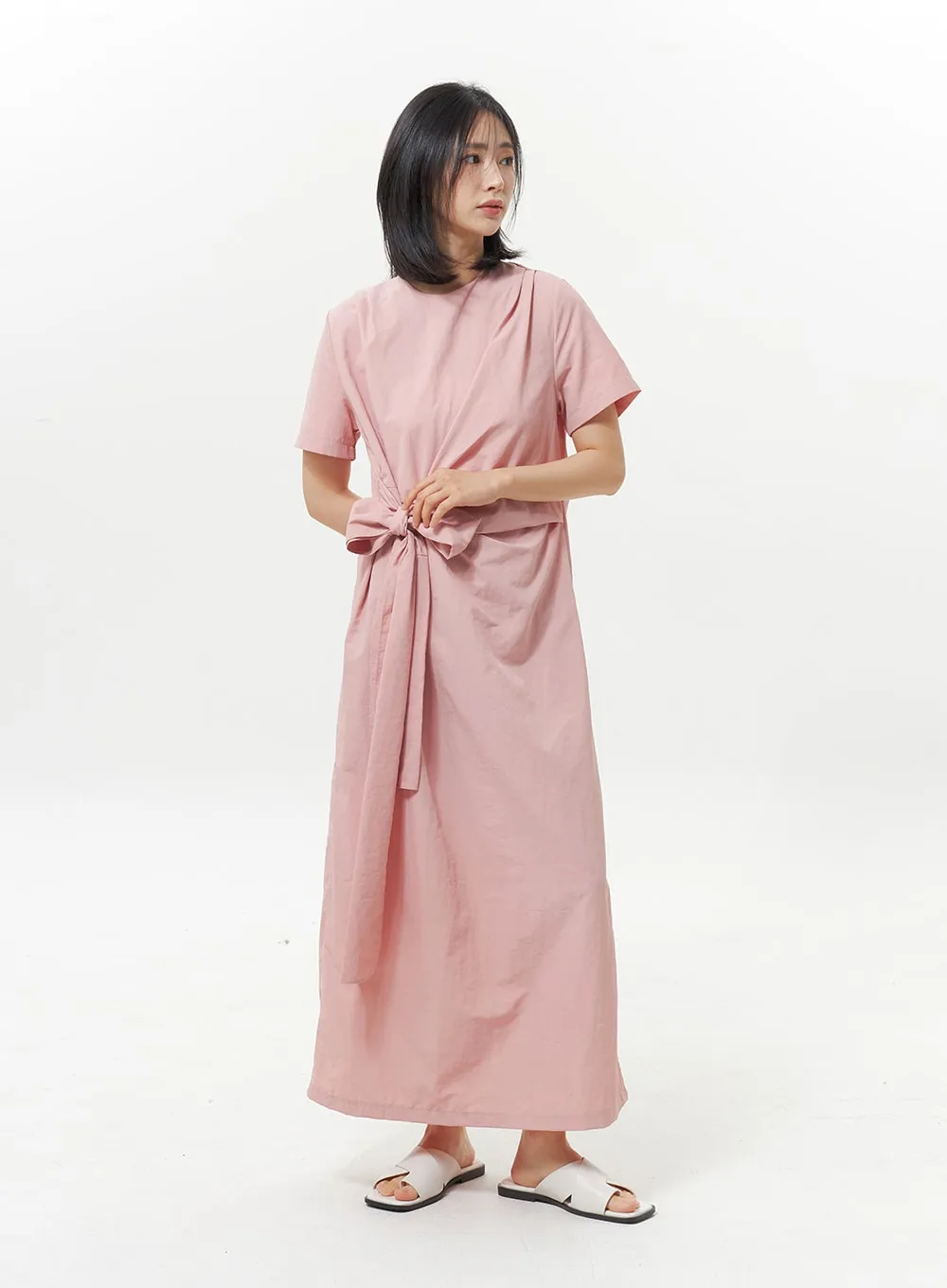 Bow Wrapped Maxi Dress OY326