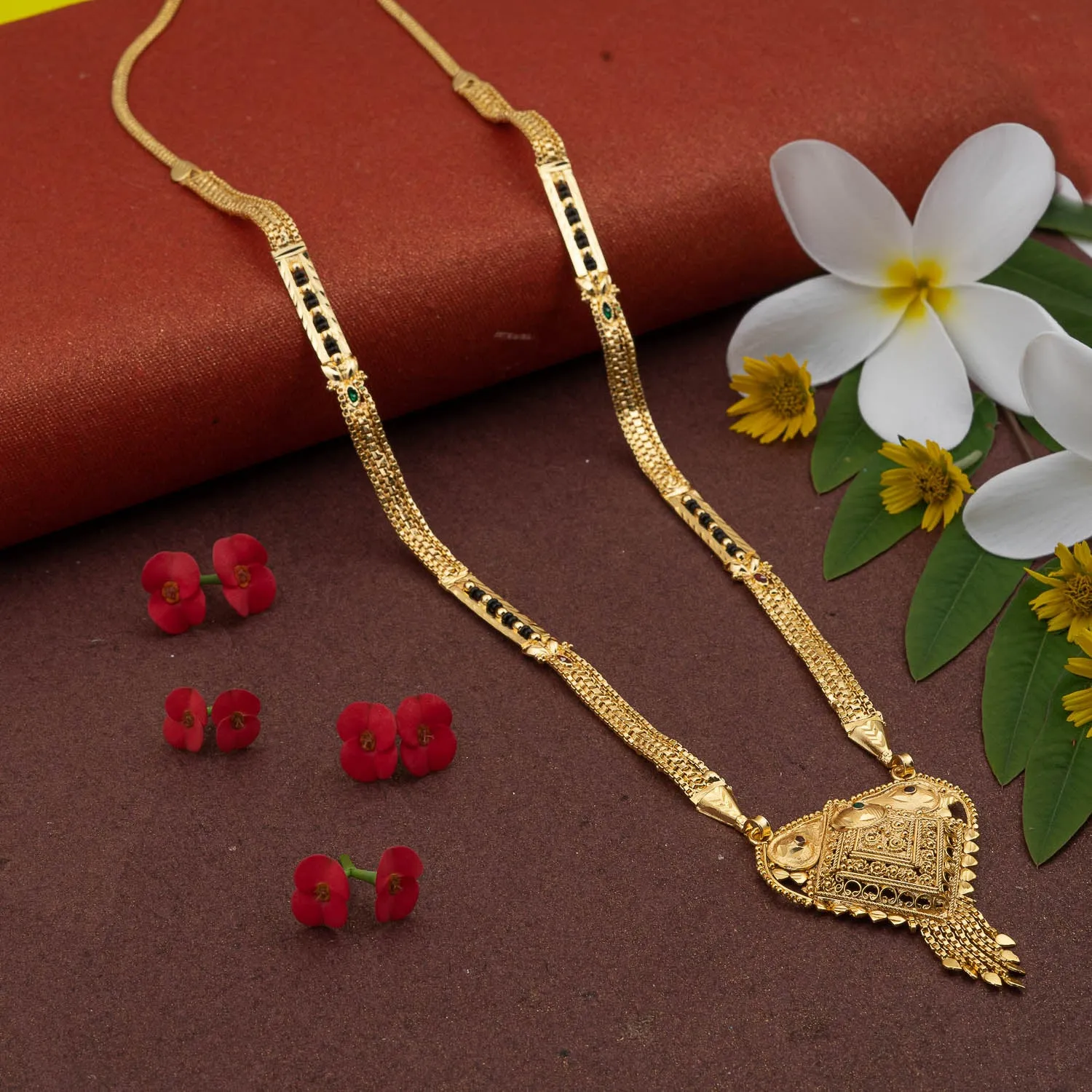 Classic Gold Mangalsutra with Flowing Tassel