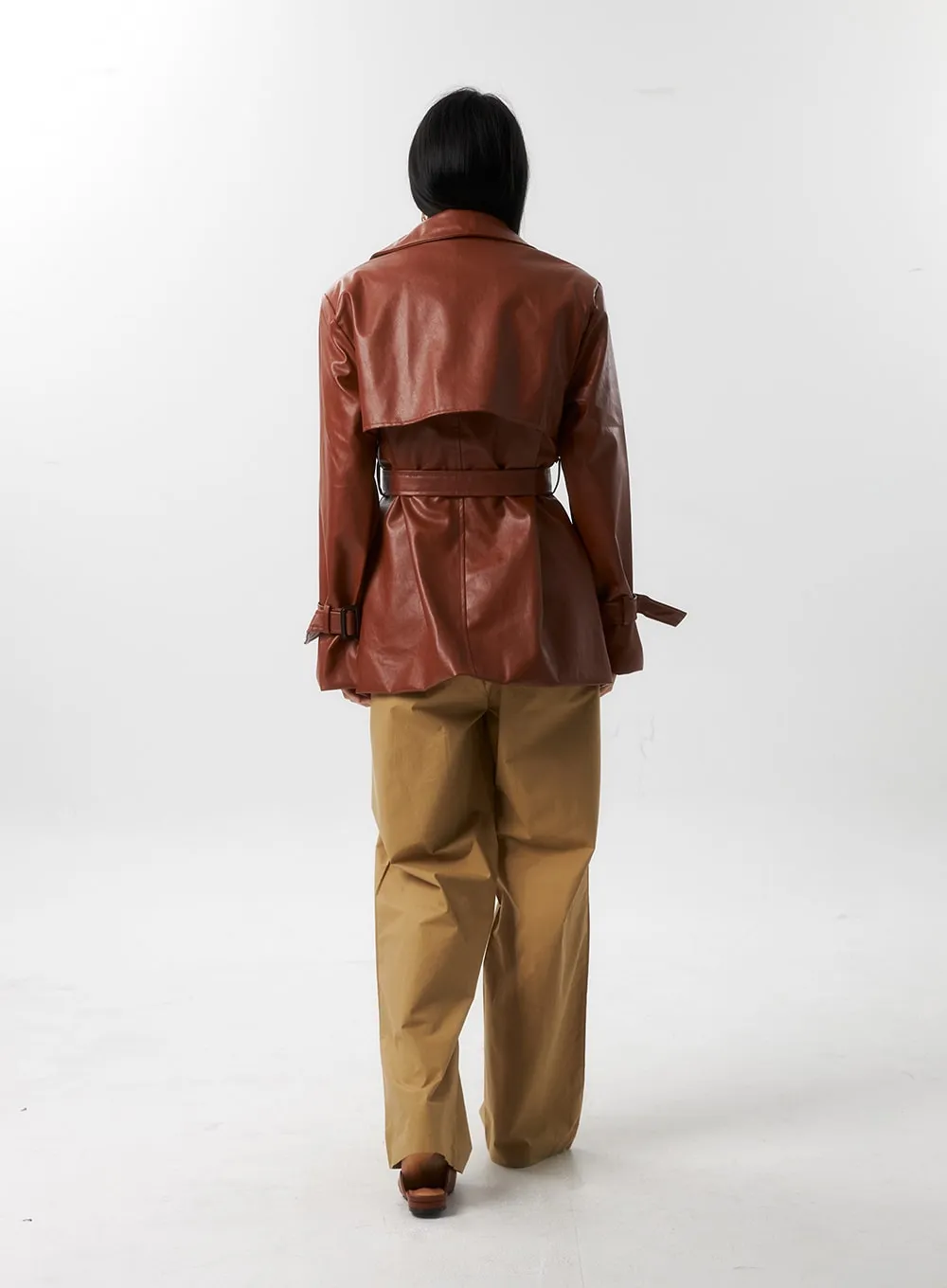 Cotton Pintuck Wide Leg Pants IS315