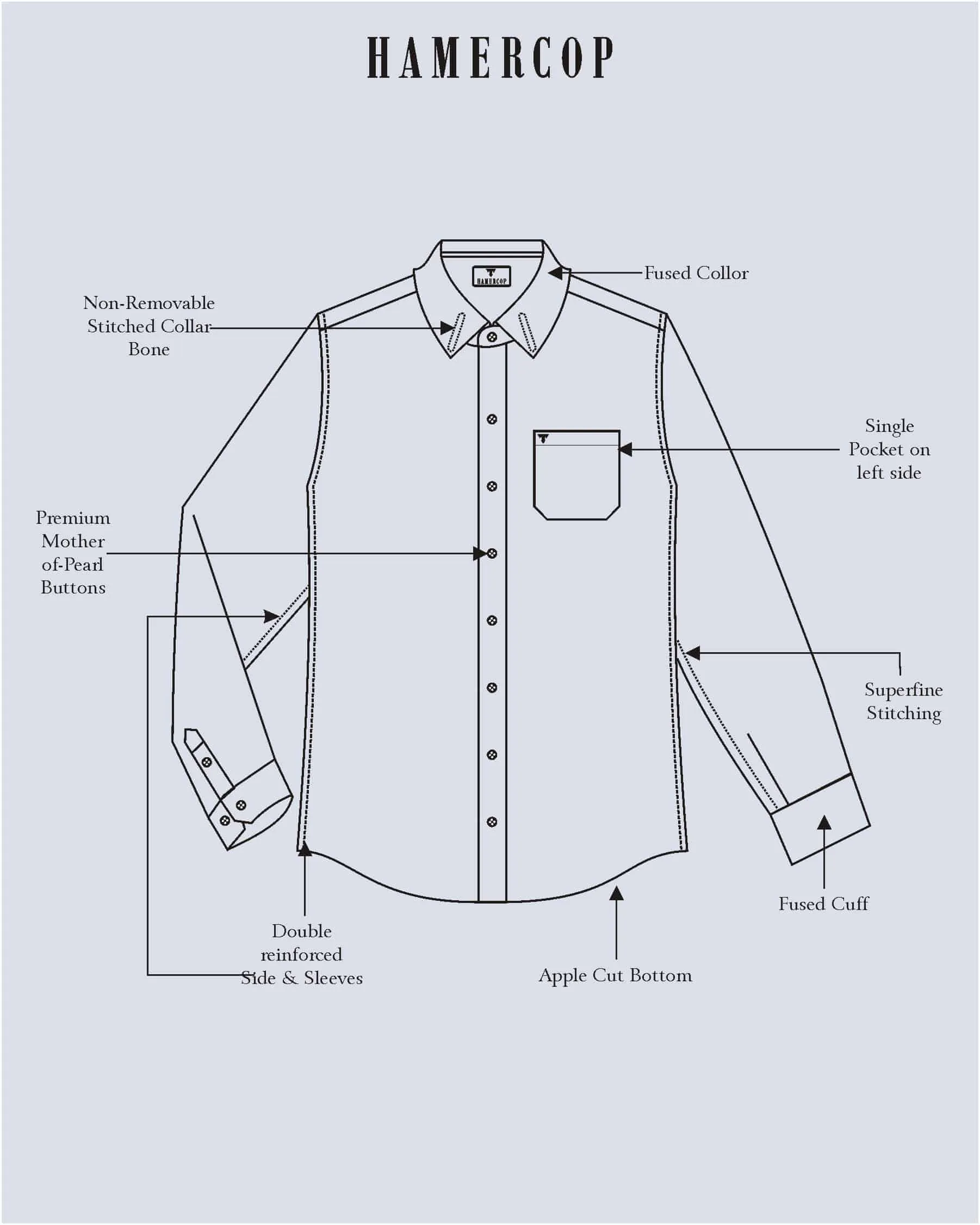 Dortan NavyBlue With Cream Dobby Broad Check Cotton Shirt