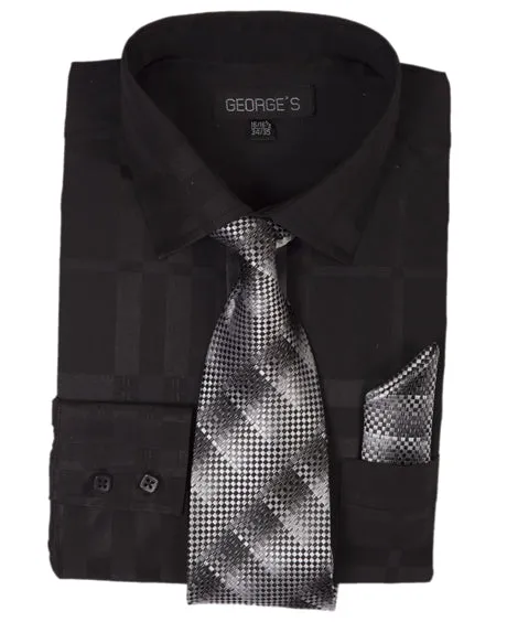 Fortino Landi AH623-BK  Mens Shirt
