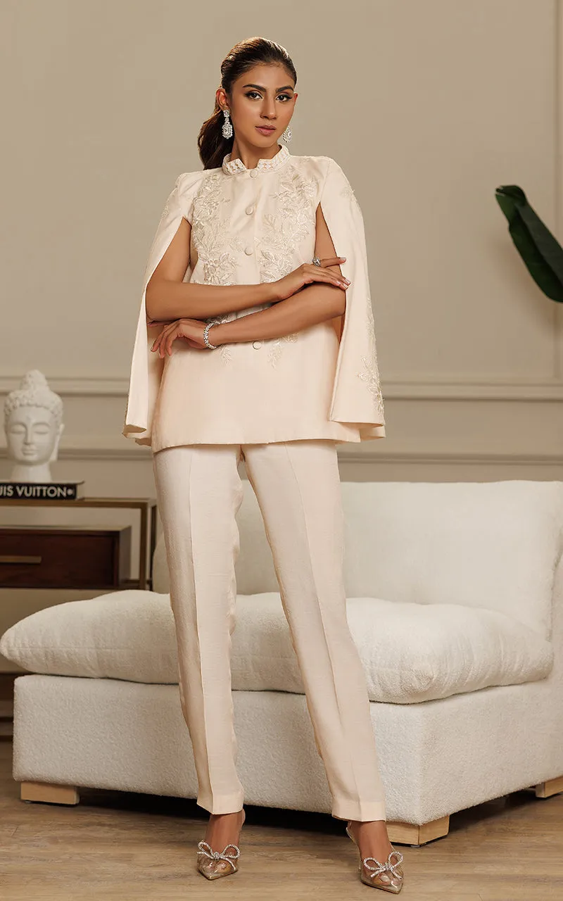 Front Open Cape With Trouser