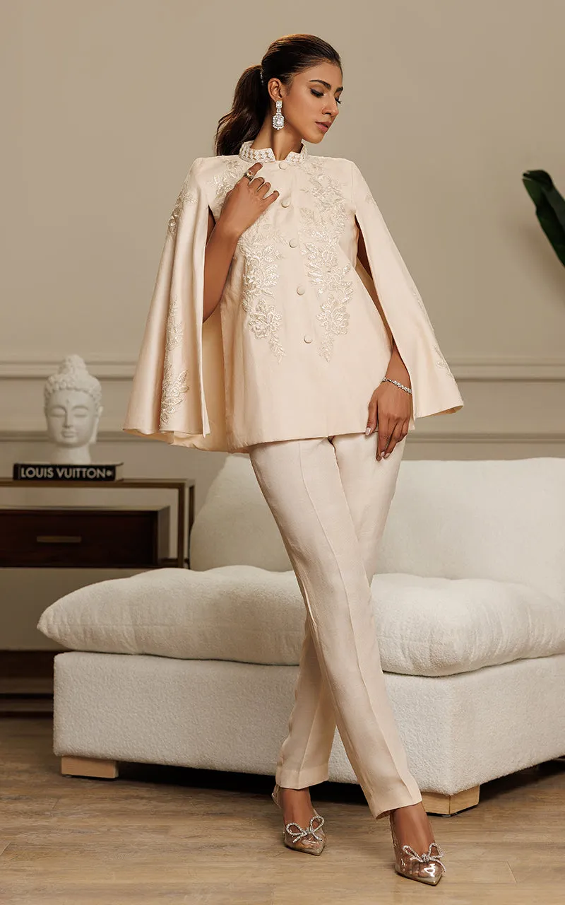 Front Open Cape With Trouser