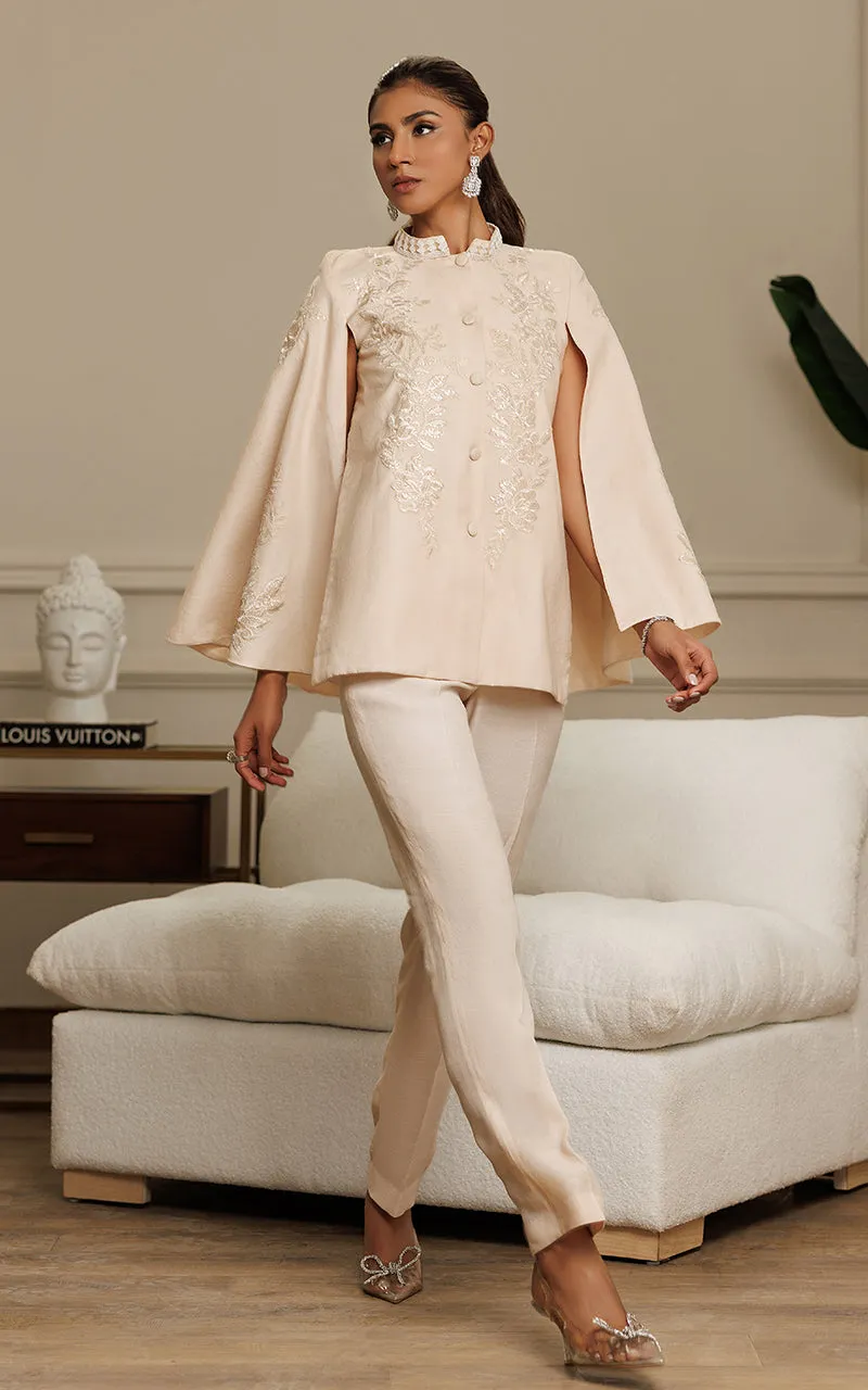 Front Open Cape With Trouser