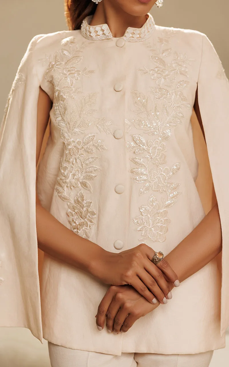 Front Open Cape With Trouser