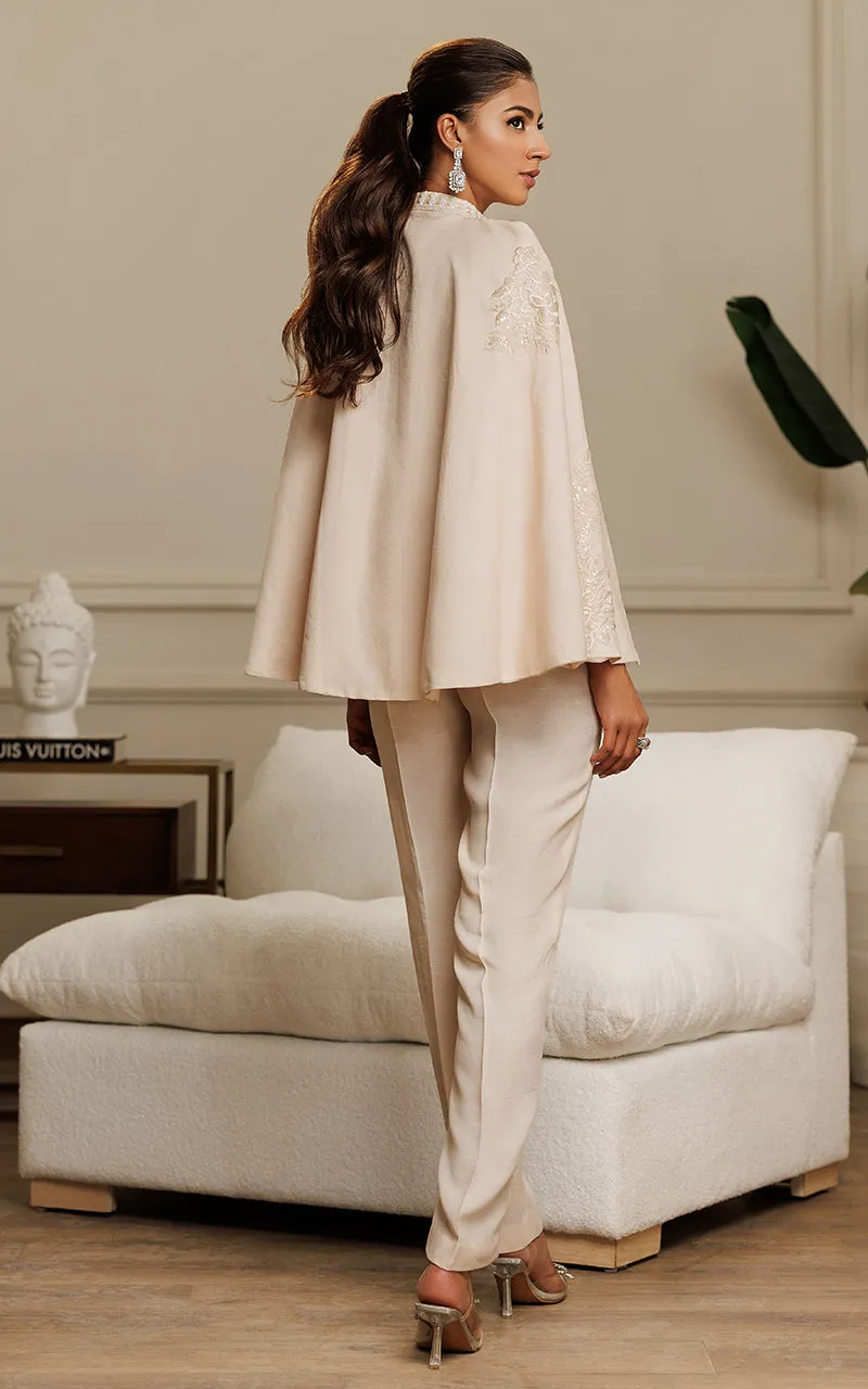 Front Open Cape With Trouser