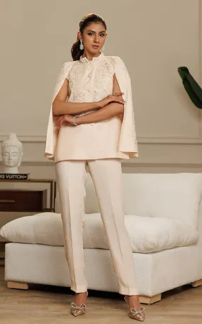 Front Open Cape With Trouser