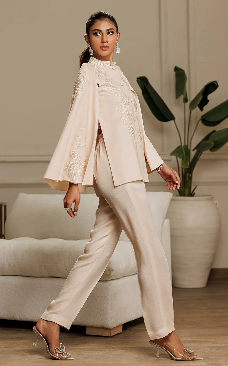 Front Open Cape With Trouser