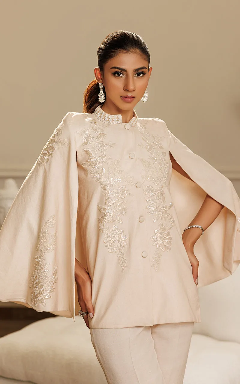 Front Open Cape With Trouser