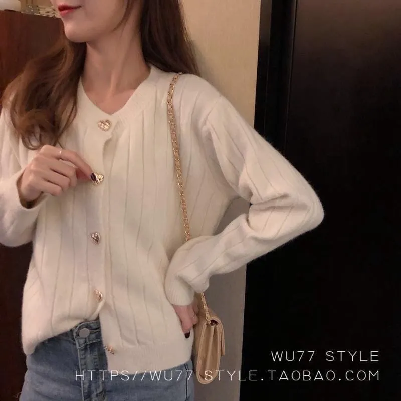 Kawaii Red wine Heart Sweaters