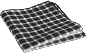 Midnight Black / White Gingham Pocket Square - [2017 Spring]