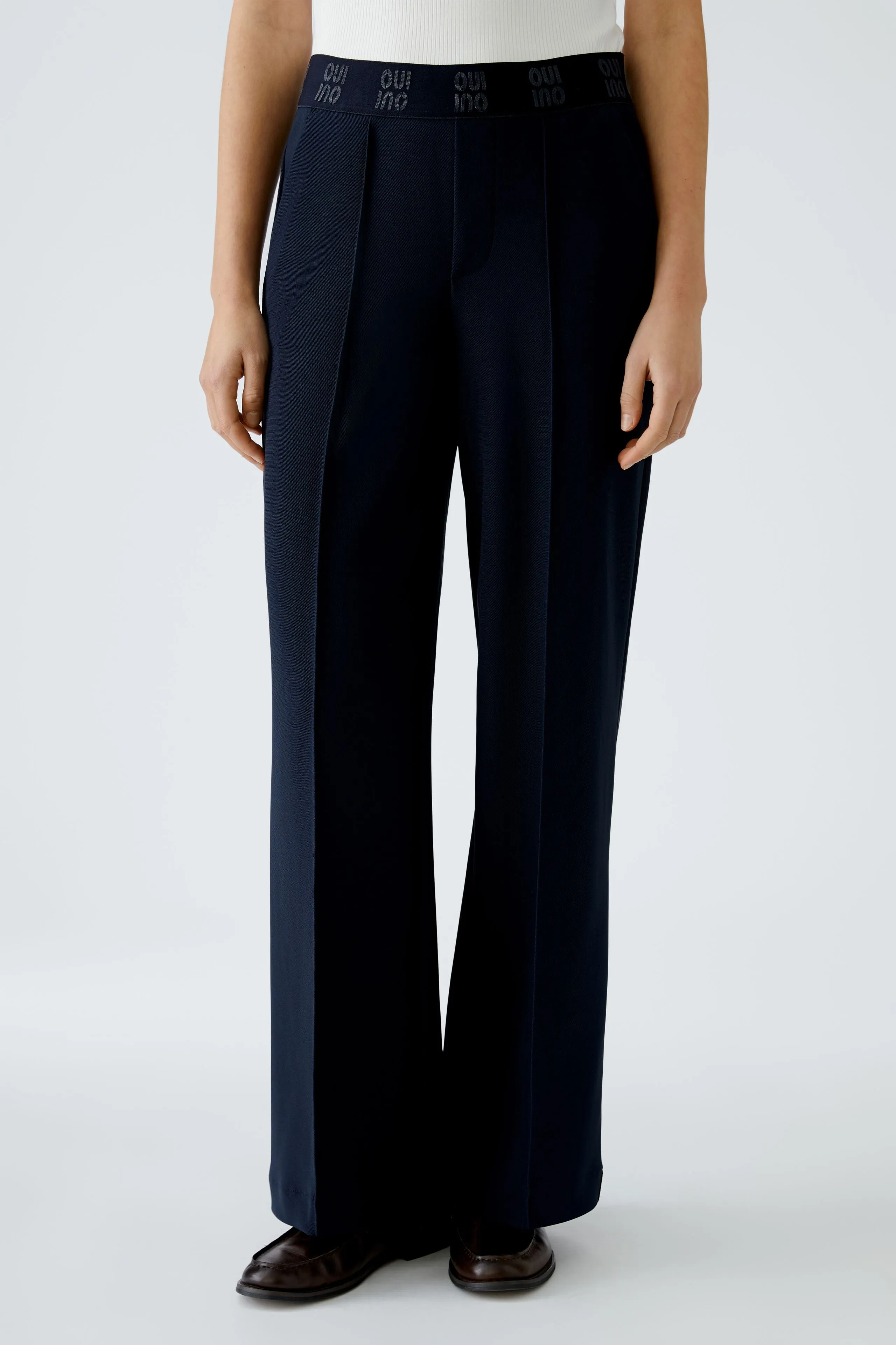 OUI Dark Blue Trousers