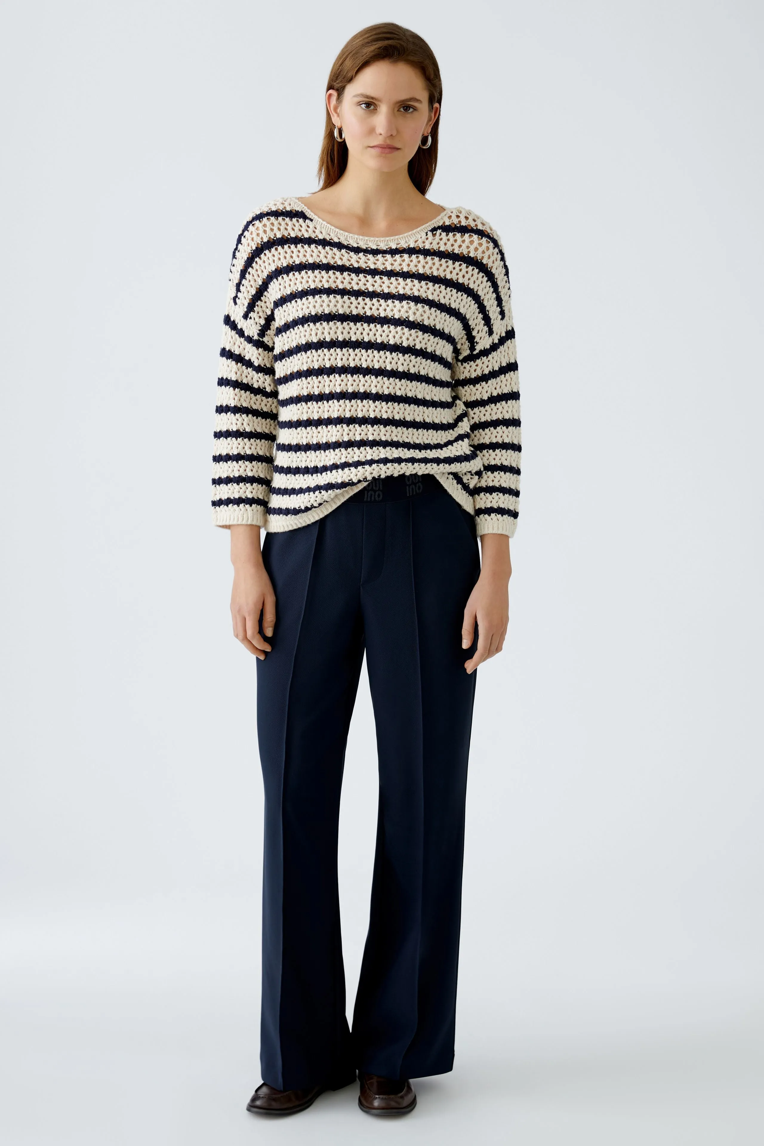 OUI Dark Blue Trousers