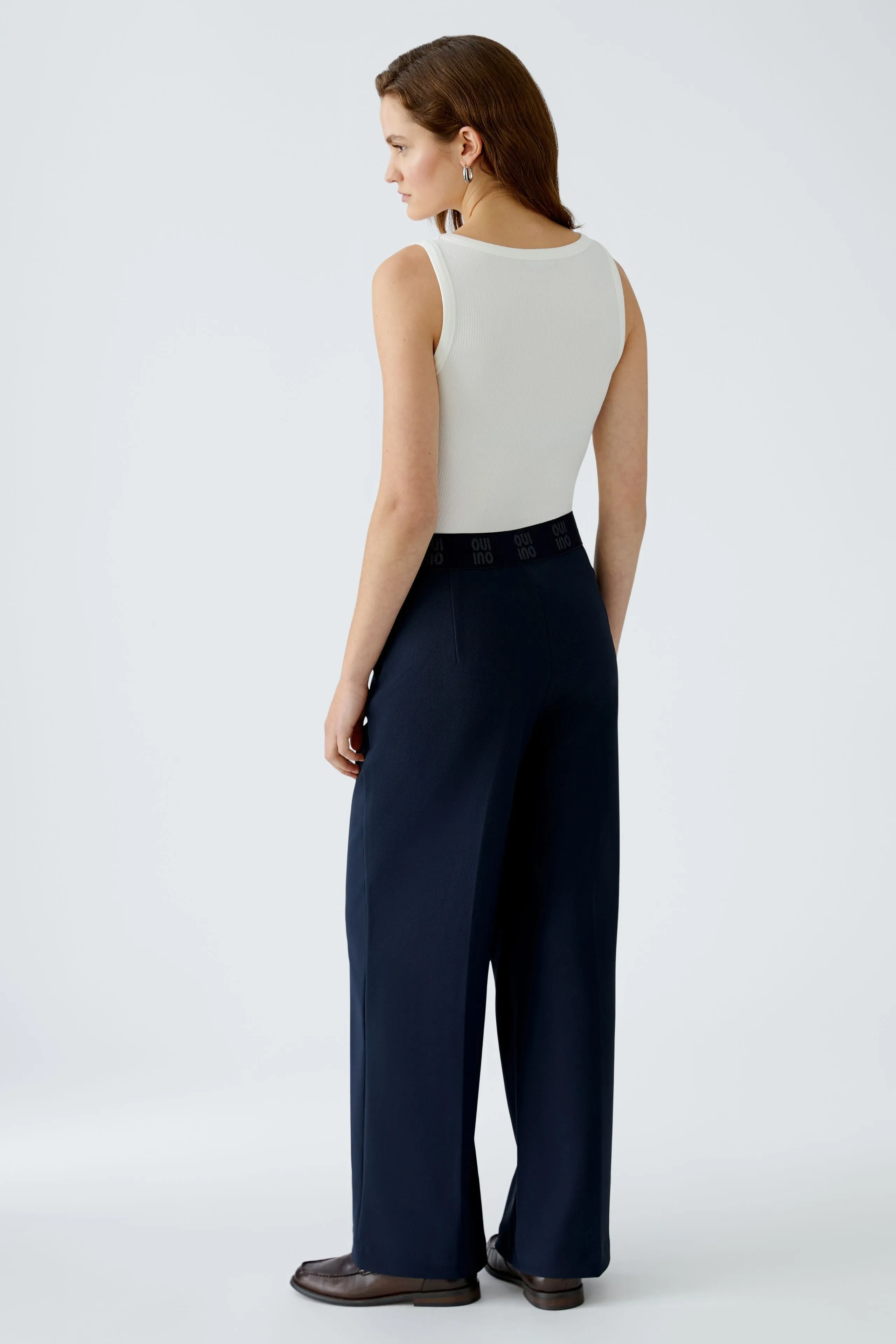 OUI Dark Blue Trousers
