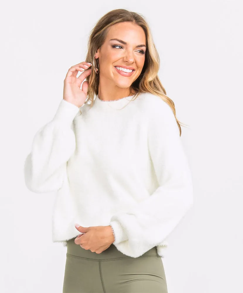 Southern Shirt Co - Cropped Feather Knit Sweater