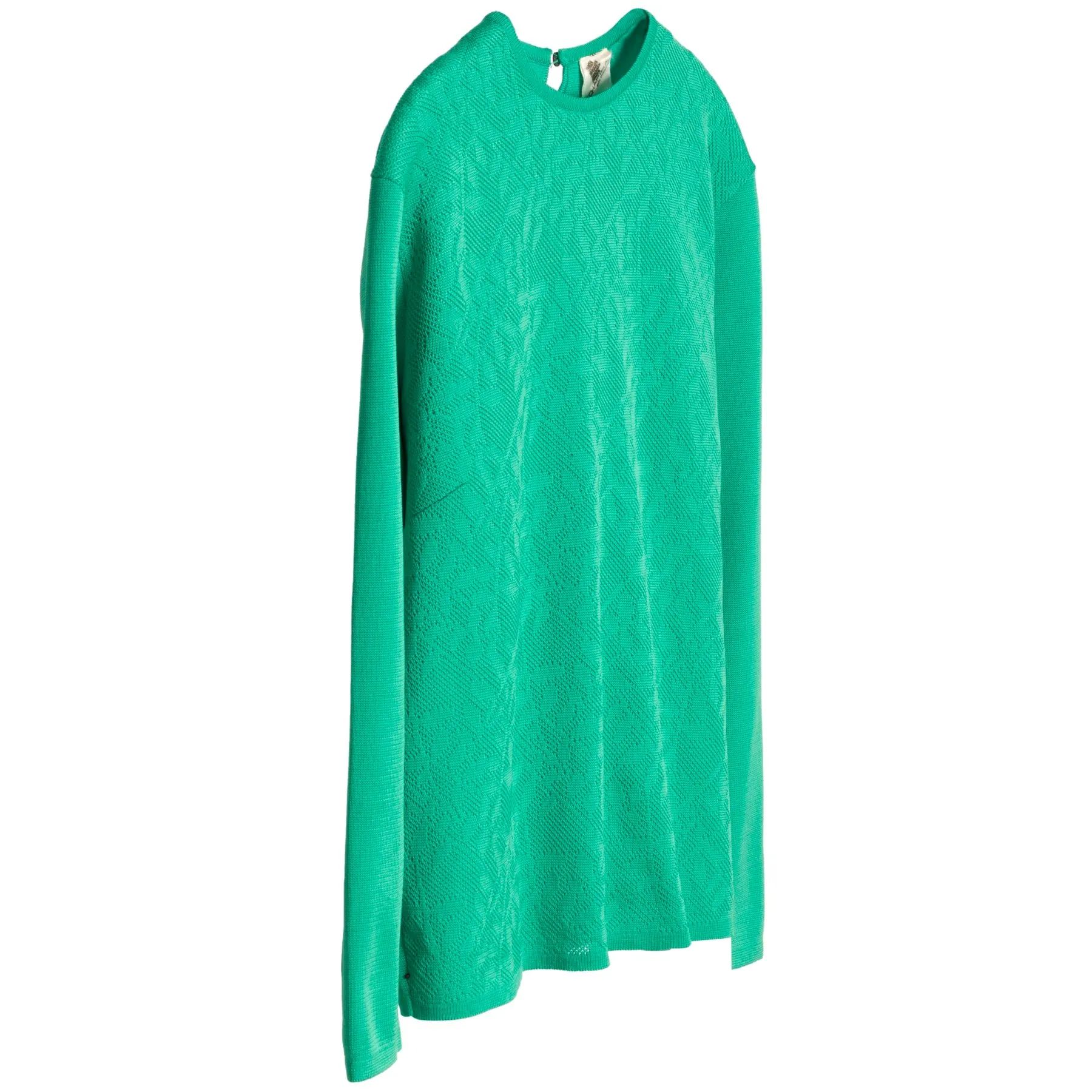 Trevira Knit Keyhole Armseye Pullover Sweater