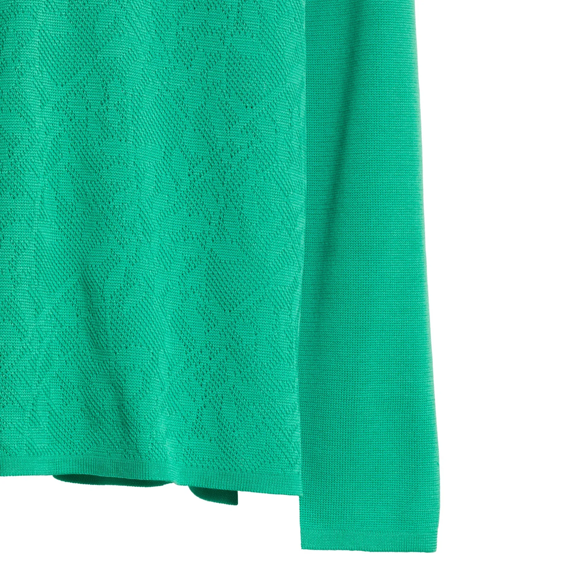 Trevira Knit Keyhole Armseye Pullover Sweater